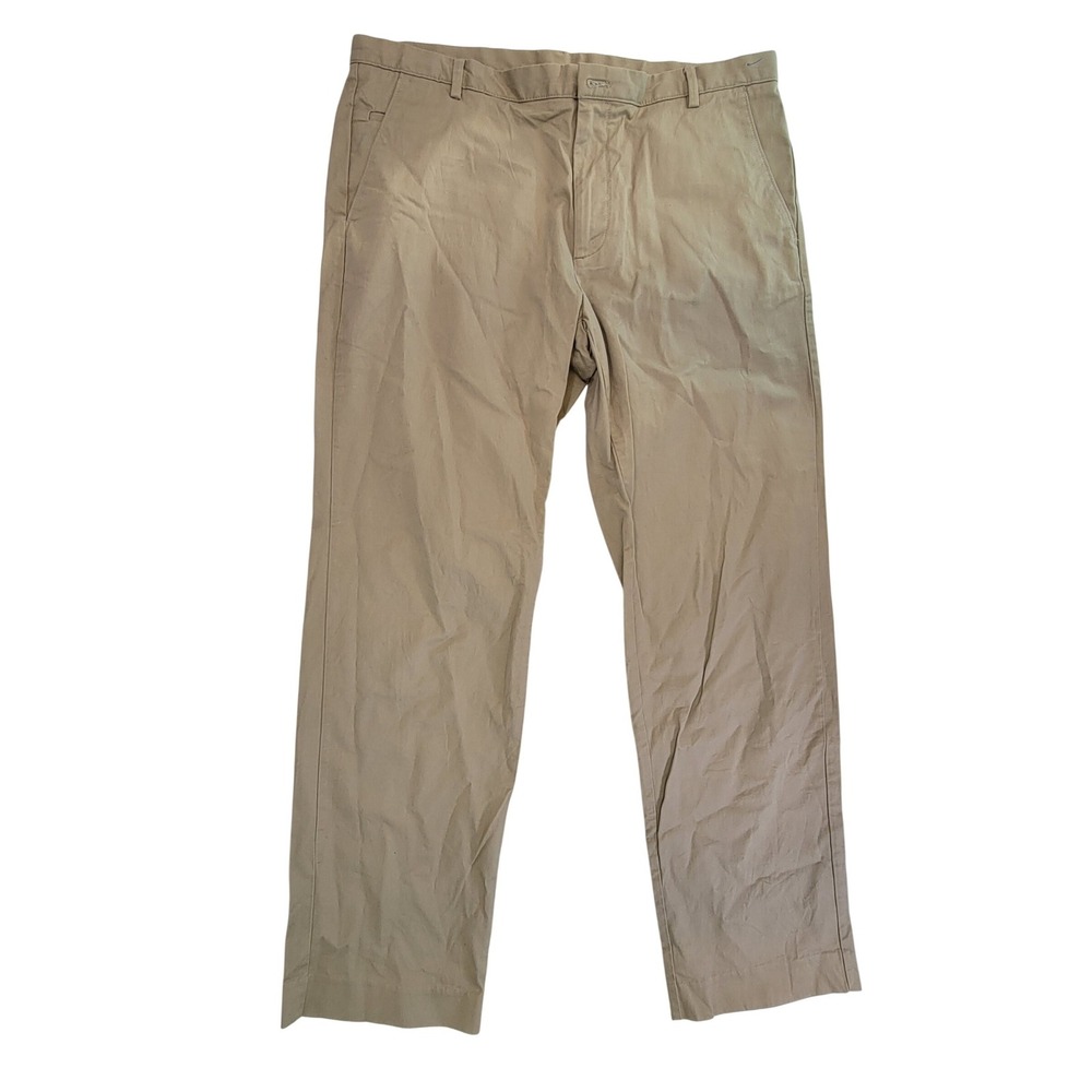 Calvin Klein‎ Mens Tan Chino Pants Flat Front Straight Leg Size 36x30
